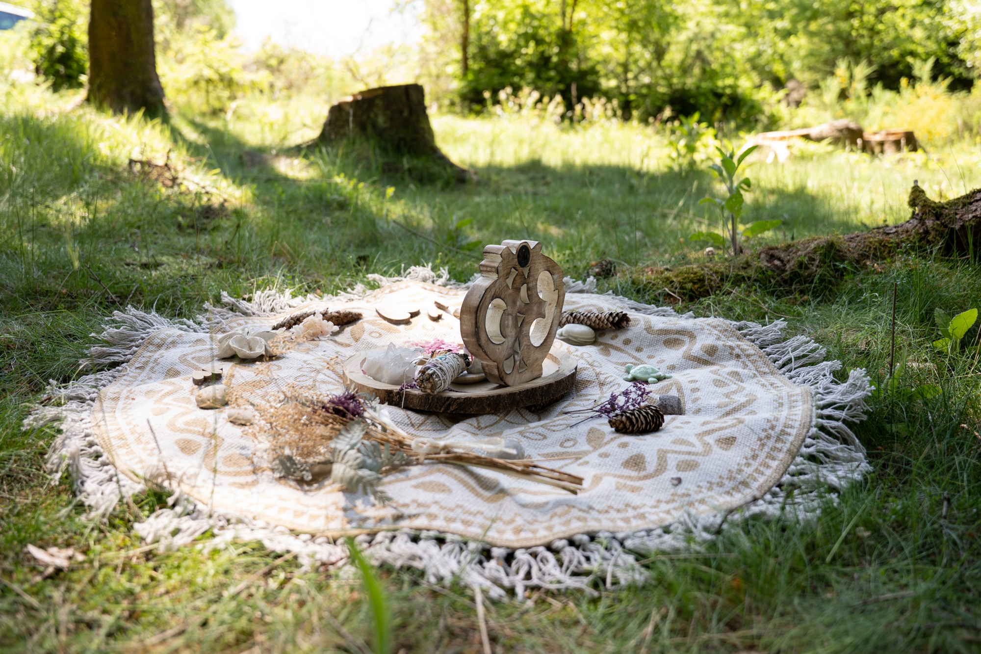 Ritualplatz im Wald